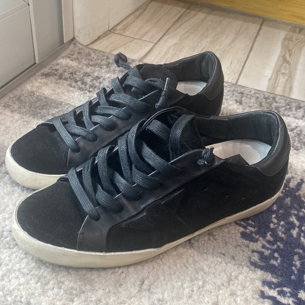 Golden Goose Black Leather Sneakers